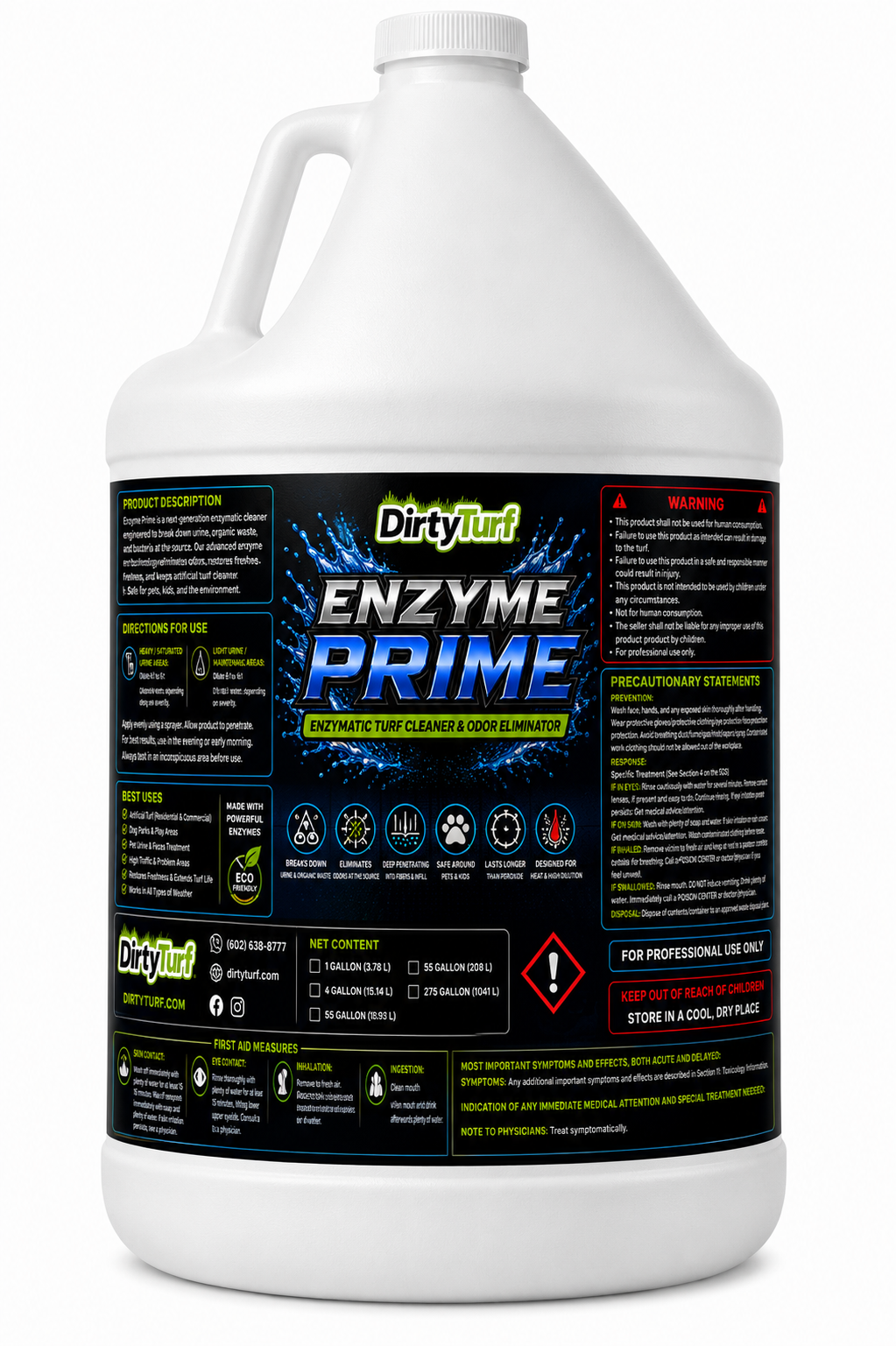 EnzymePrime - Case of (4) 1 Gallon Bottles